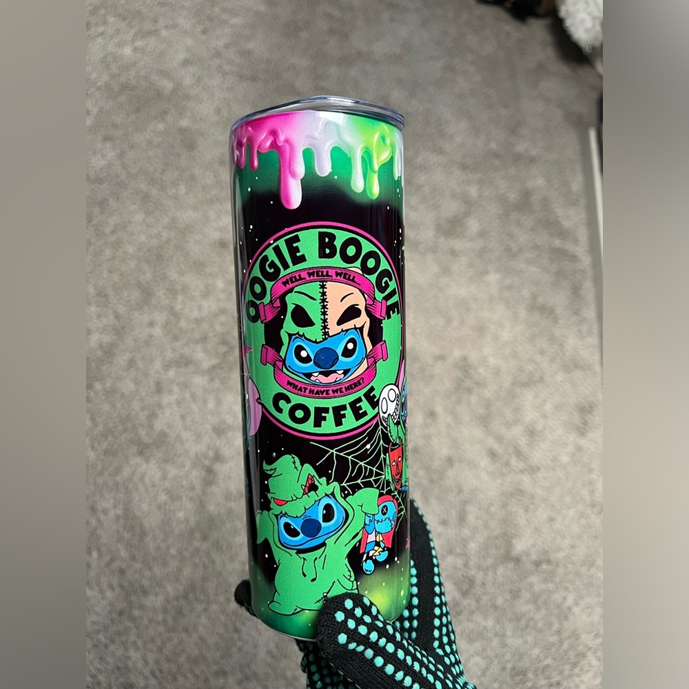 Stitch boogie man 20oz stainless steel tumbler